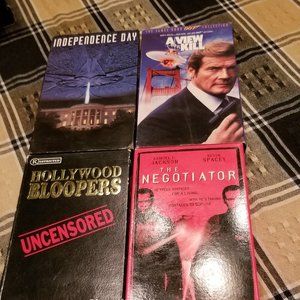 VHS set of four movies